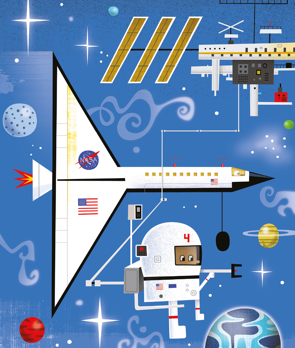 De carona no ônibus espacial